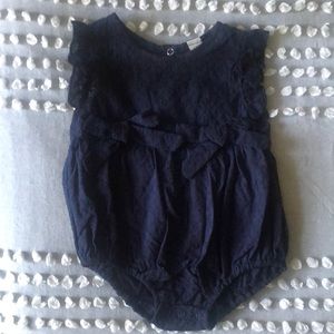 Navy “Olivia Romper” from Reverie Threads- size 12 months